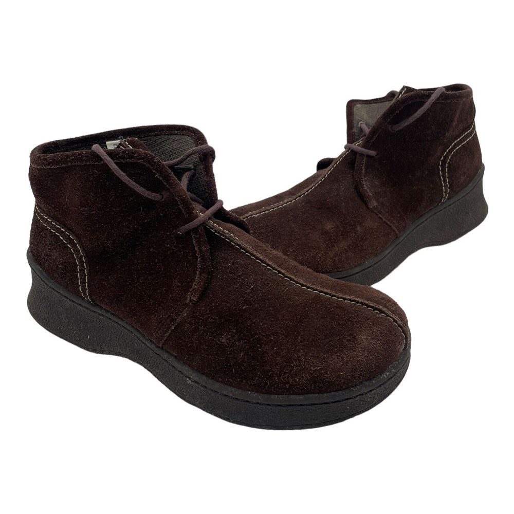 VTG Women's Lower East Side Y2K Chukka Suede Leather Moc Toe Boots Brown Size 11